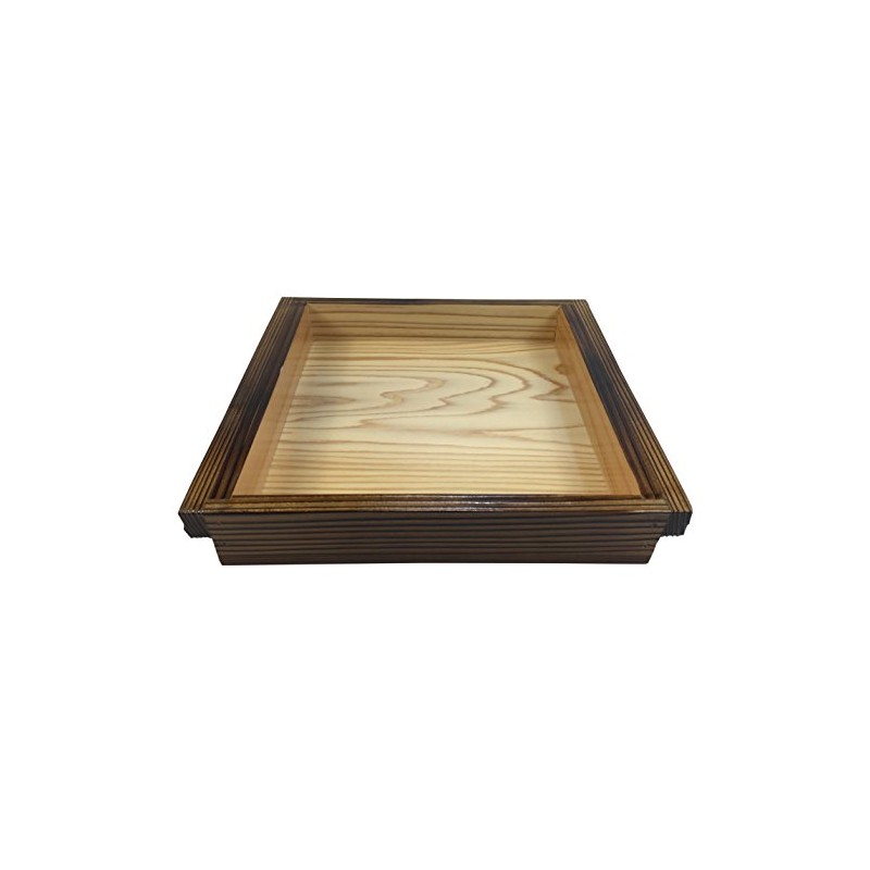 yamako- 焼杉 Buckwheat Board Positive Corner Wood Frame Only 21553