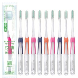 GUM (Gum) Gum Periodontal Professional Care Dental Brush, 10 Pieces (Products for Dental Clinics) (#388 (3 Row Compact)