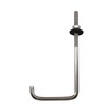 (8 Pieces) M6x35x80mm 304 Stainless Steel Screw Hook with Nuts