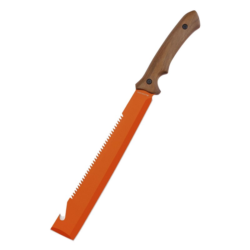 19" Heavy Duty Machete with Saw Orange, Professional Grade All-Purpose