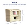 Bird-X Balcony Gard, Ultrasonic Bird Preventer, Outdoor Bird Decoy with