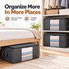 Foldable Clothes Storage Bags Set of 3 – Large Capacity