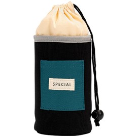 Small Pencil Case, Pencil Holder, Portable Pen Pouch Storage Bag Office Stationery Organizer, Cosmetic Bag for Student Office College Boys and Girls (Black)