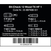 Wera - 05057435001 Bit Assortment, Bit Check 12 Wood TX