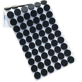 108 Stück runde Selbstklebende Filzgleiter, 15mm Durchmesser, 2mm stark - Premium Möbelschutz-Pads mit starkem Kleber für Stühle, Tische & Möbel, Rutschfester Bodenschutz - Schwarz ﻿
