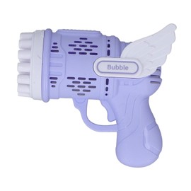 23 Hole Bubble Gun with Bubble Solution - Bubble Gun for Kids, Automatic Bubble Blower Maker, Bubble Machine Bubble Gun Toys for Kids, Adults, Party, Wedding, Birthday Gift(Purple)
