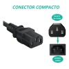Cable De Corriente Alimentación 5m Cobre Color Negro Negro