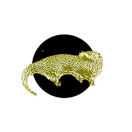 A13 Otter CHROME GOLD COLOURED English Pewter on an Air Freshener fits on a Vent Clip Kit Decoration