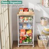 CHLORYARD Fruit Vegetable Basket for Kitchen Pantry Storage Organizer, 5-Tier