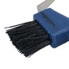 Durable Blue Horse Hoof Pick & Brush with Wave Grip