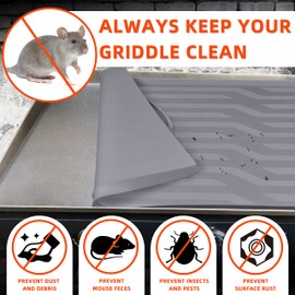 Griddle Silicone Protective Mat Cover for 28" Blackstone Griddle Heavy Duty Grade Silicone Grill Mat Protect Your Griddle Grill All The Time, 28" x 18"