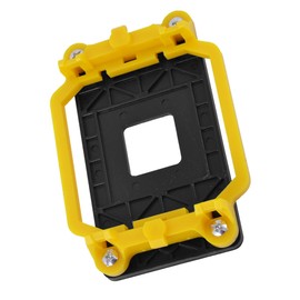 sourcing map CPU Fan Cooler Bracket AMD Retention Bracket Heatsink Holder Motherboard Back Plate for AMD Socket AM2 AM3 FM1 FM2 FM2+, Yellow