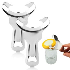 2 PCS Mason Jar Opener No Lid Dents or Damage,Multi-Purpose for Bottle Opener and Various Lids Canning Jar Opener,Easy Twis-t Manual Handheld Top Remover Bottle Opener Made For Lifetime