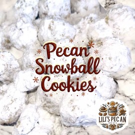 Lili’s Pecan Treats Homemade Snowball Pecan / Russian TeaCake Cookies (35ct) By: Lili’s Pecan Treats