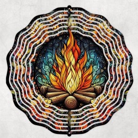 Handmade Campfire 10" Wind Spinner