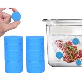 T-mark 4/12 Pack Sous Vide Magnets, Keep Bags Submerged and in Place-Prevent Floating Bags and Undercooking Food Safe Silicone and Stainless Steel Better Performance than Magnets, Clips or Rack(12