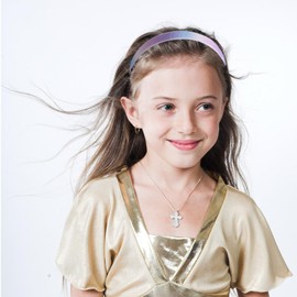 Molain Pack of 4 Glitter Hair Bands, Cute Non-Slip Plastic Headbands with Teeth, Children's Headbands, Girls Hair Accessories for Little Girls