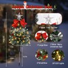 TAILERRI Christmas Tree Solar Pathway Lights Outdoor Decor, 4 Pack,