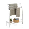 SunnyPoint Freestanding 3 Hanging Bar Towel Rack with Bottom Shelf