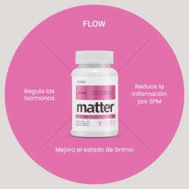 YOU MATTER - Flow Suplemento para Mujeres con Extractos Naturales, Omega 6 y Vitaminas - 60 Cpsulas Veganas                                           