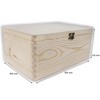 Wooden Storage Box with Lid and Gold Clasp | 30