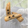 BOTIBOTON - 2 Toggle Buttons Made of Real Natural Horn