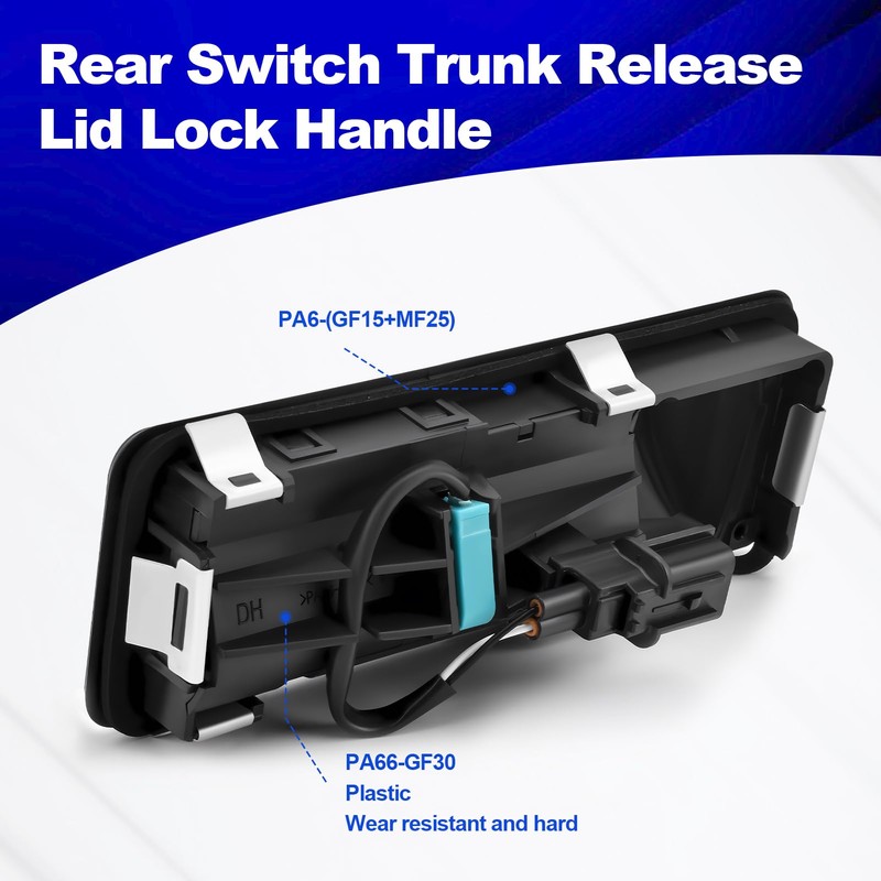 Rear Switch Trunk Release Lid Lock Handle Button Compatible with