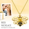 AENEAS Bee Necklaces for Women Sterling Silver Gold Plated Bumble