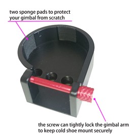 OM 6 5 Cold Shoe Microphone Mount Ring Clamp Adapter Extension Bar for DJI OM 6 5 Applied to Rode Video Microphone, LED Spotlight, Vlogging