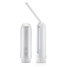 ANNWA Portable Bidet for Travel 140mL Nozzle 180° Adjustment IPX6 Electric Handheld Bidet for Personal Hygiene Cleaning, Baby Wash, Postnatal Care, Perineal & Hemorrhoid Treatment(NHJ001E)
