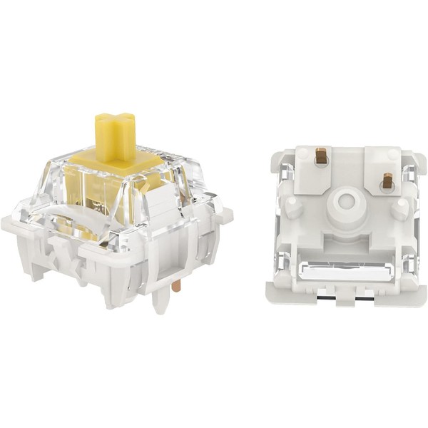 GATERON G Yellow Pro Keyboard Switches 3.0, Linear Pre Lubed