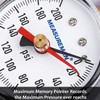 Measureman 2" Water Pressure Test Gauge, 3/4" Female Hose Thread,