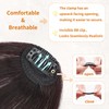 Leelebamo Clip in Bangs 100% Real Human Hair, Fake Bangs
