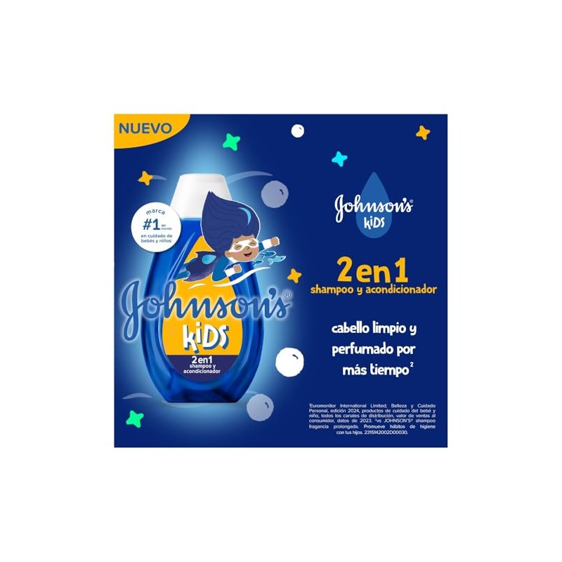 Johnson's Kids 2 en 1 shampoo y acondicionador 200ml
