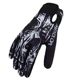 MENDLOR Motocross Dirt Bike Gloves for Men Women Finger Touchscreen Motorbike Gloves for BMX ATV MTB Riding Off Road Racing Sports Cycling Glove (Black White, X-Large)