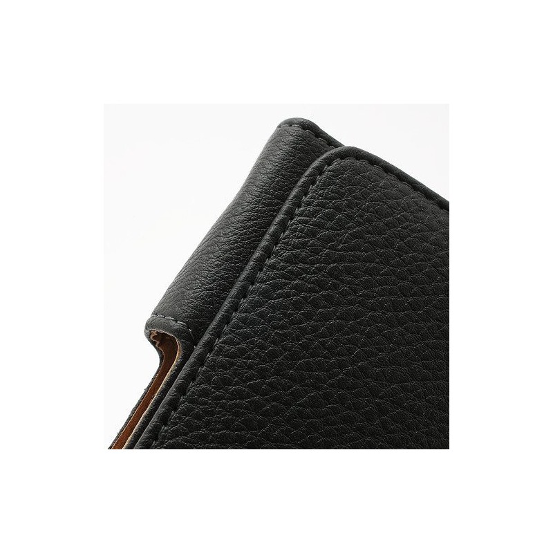DFV mobile - Case Belt Clip Synthetic Leather horizontal Premium