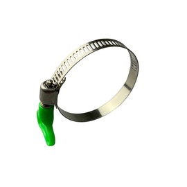 Stainless Steel Butterfly Wing (PVC) Domestic Type Hose Pipe Clips 32-44mm (8mm Bandwidth) x1