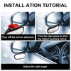 Blind spot car mirror rearview mirror convex 360° adjustable wide-angle