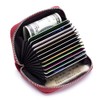 EASTNIGHTS Leather Credit Card Wallet RFID Blocking Zipper Card Case