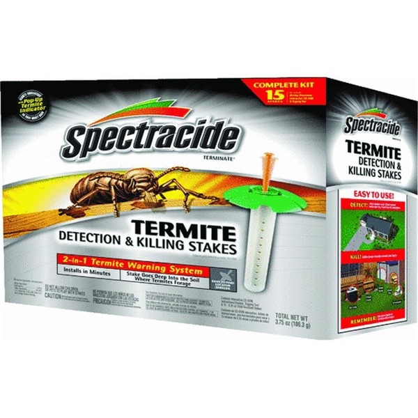 Spectracide 95852 Terminate Termite Detection Killing Stakes, 15 Count