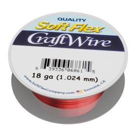 Soft Flex 18 Gauge Craft Wire Permanently Colored Copper Wire - Scratch Resistant Artistic Wire