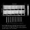 QOOSIKICC Pack of 200 False Nails Tips, Acrylic Artificial Nail