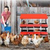 Chicken Nesting Boxes, 8 Compartments Metal Hens Egg Laying Box