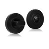 XFORT Matt Black Thumb Turn and Release Set, Bathroom Thumb