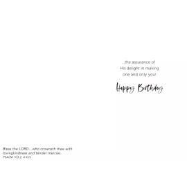 Dayspring Happy Birthday Nature Mountain Floral Valley Dayspring Christian Greeting Card