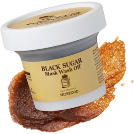 Skinfood Black Sugar Mask Wash Off Exfoliator, 3.53 Ounce