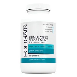 Foligain Suplemento Estimulante Para Cabello Fino 120 Tabs                                                                                            