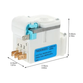 KOMBIUDA Replacement Timer for Refrigerator 200v-240v Electric Timer for Kitchen Appliance