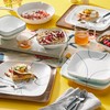 Corelle Vitrelle 6-Piece Salad Plate Set, Triple Layer Glass and