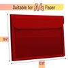 Mr. Pen- File Folder, Red, Plastic File Folders Letter Size,